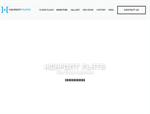 Tablet Screenshot of highpointflats.com